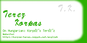 terez korpas business card